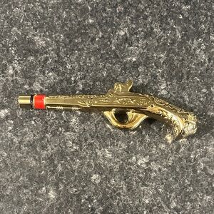 Avon Leather Gold Pistol Revolver (Empty)